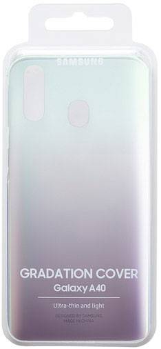 Samsung Gradation Cover EF-AA405 Backcover Samsung Galaxy A40 Schwarz, Transparent