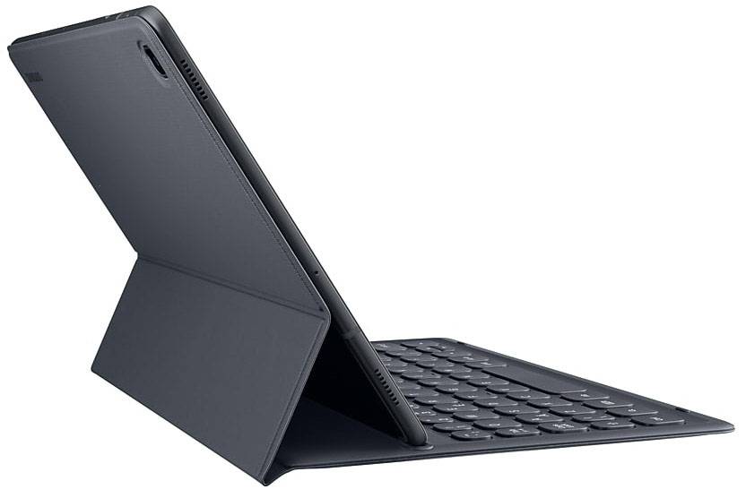 Samsung Book Cover Keyboard EJ-FT720 Tablet-Tastatur mit Hülle BookCase Schwarz