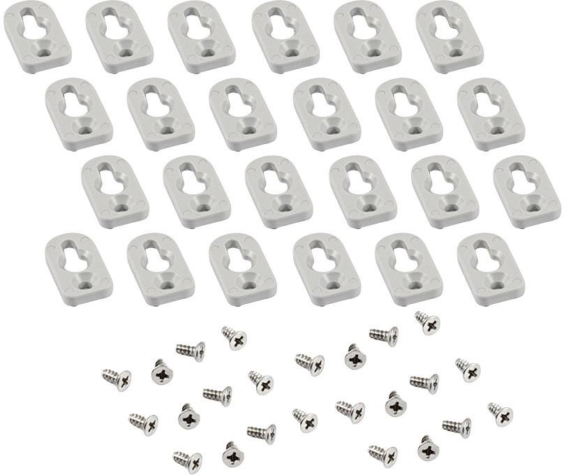 Hammond Electronics 1557FOOTGY-24 Montagefuß ABS Grau 24St.