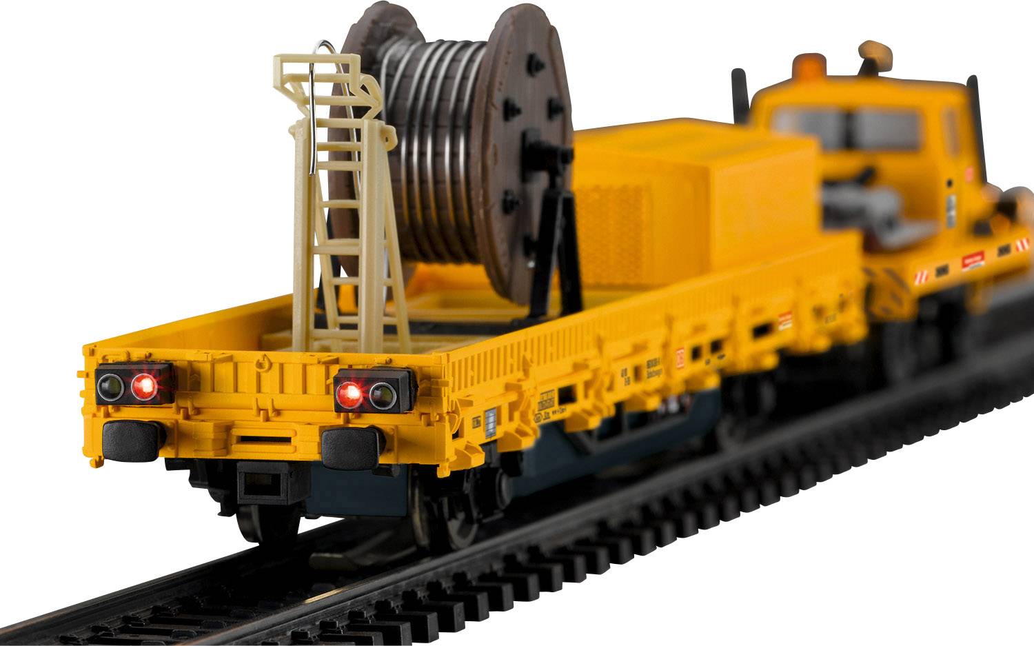 Märklin 39940 H0 2-Wege-Unimog mit Fahrleitungsbauwagen