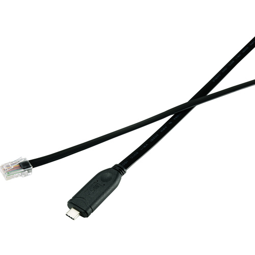 Renkforce USB-C®, RJ45 Adapterkabel [1x USB-C® Stecker - 1x RJ45-Stecker 8p8c] 1.80 m Schwarz