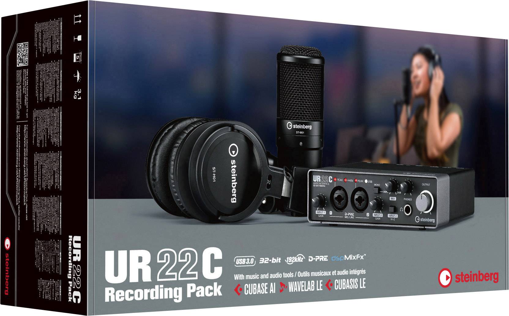 Steinberg Audio Interface UR22C Recording Pack inkl. Software