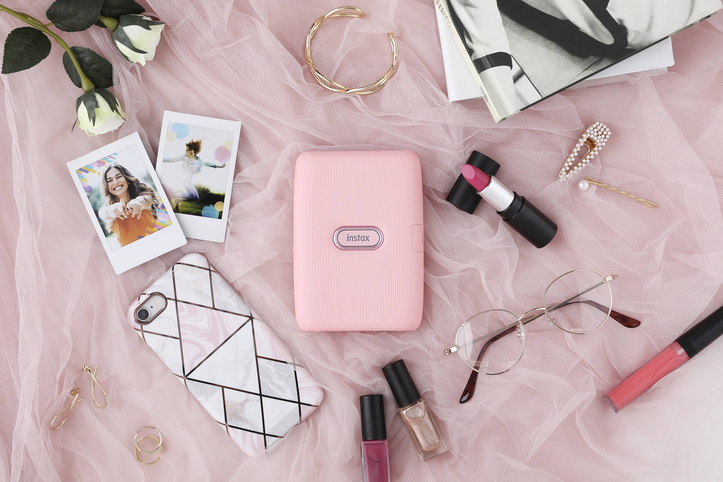 Fujifilm Instax Mini Link Dusky Pink Sofortbild-Drucker Pink Bluetooth