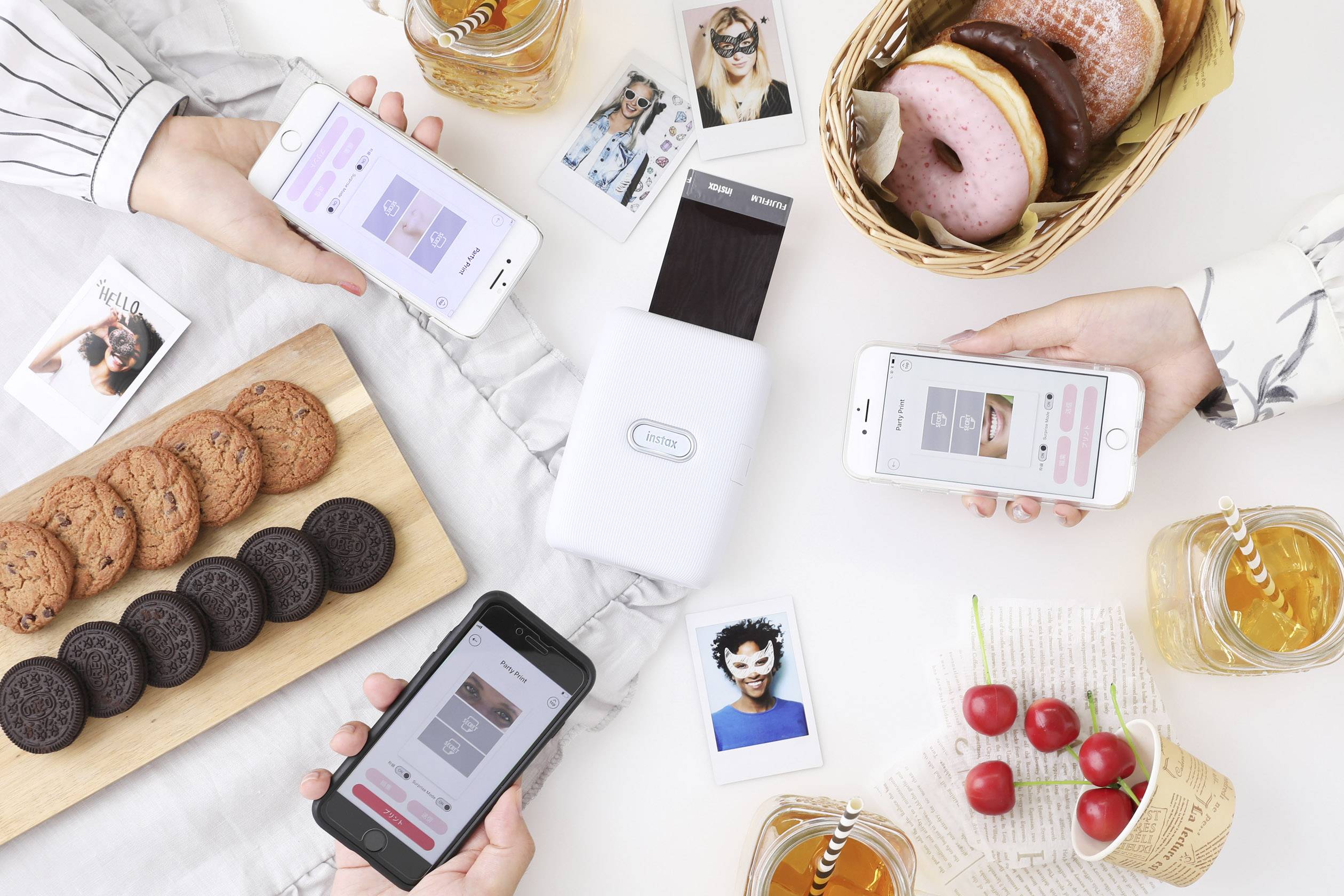 Fujifilm Instax Mini Link Ash White Sofortbild-Drucker Weiß Bluetooth