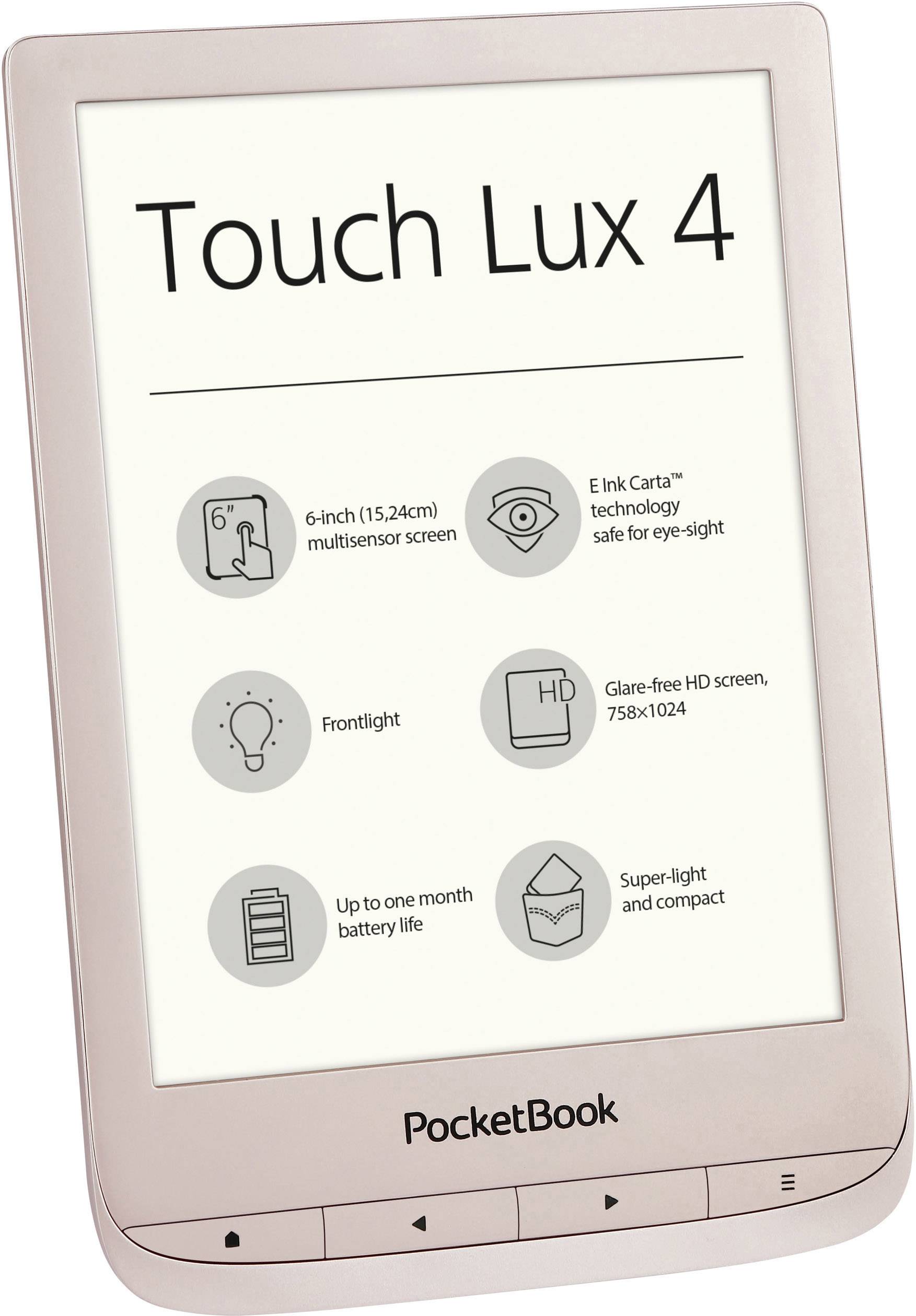 PocketBook Touch Lux 4 Limited Edition Gold inklusive Cover (Geschenkbox) eBook-Reader 15.2 cm (6.0 Zoll) Gold (matt)
