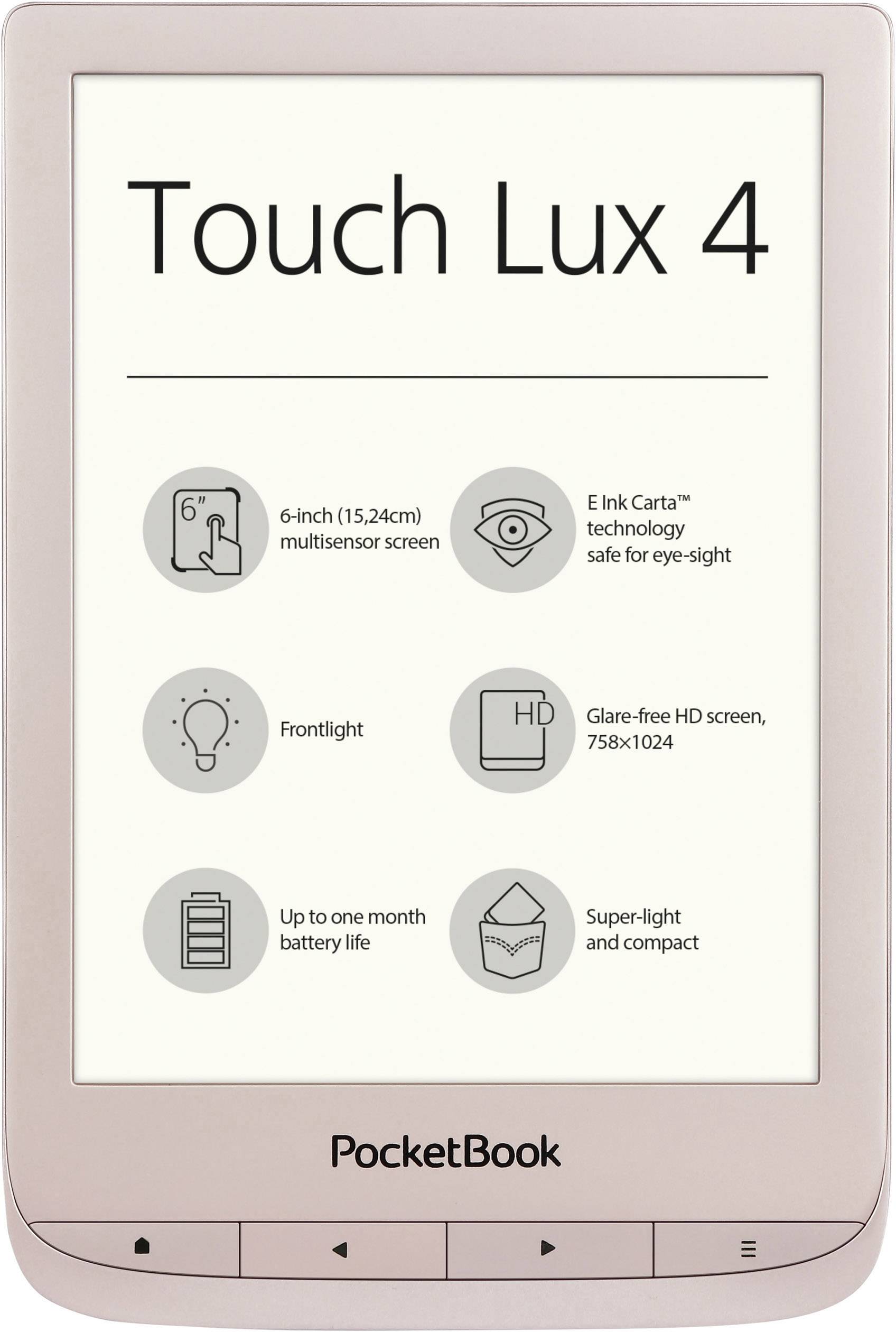 PocketBook Touch Lux 4 Limited Edition Gold inklusive Cover (Geschenkbox) eBook-Reader 15.2 cm (6.0 Zoll) Gold (matt)