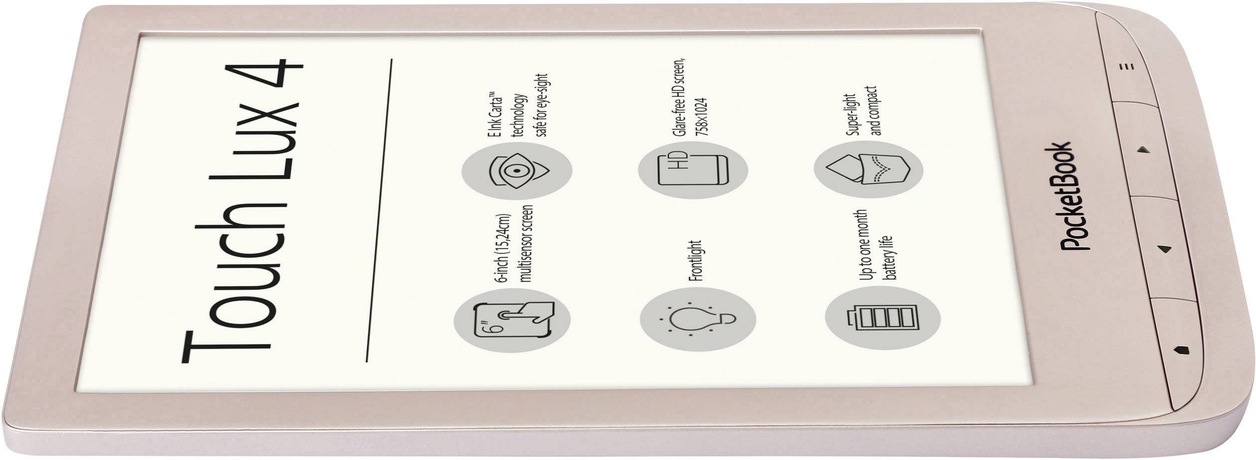 PocketBook Touch Lux 4 Limited Edition Gold inklusive Cover (Geschenkbox) eBook-Reader 15.2 cm (6.0 Zoll) Gold (matt)