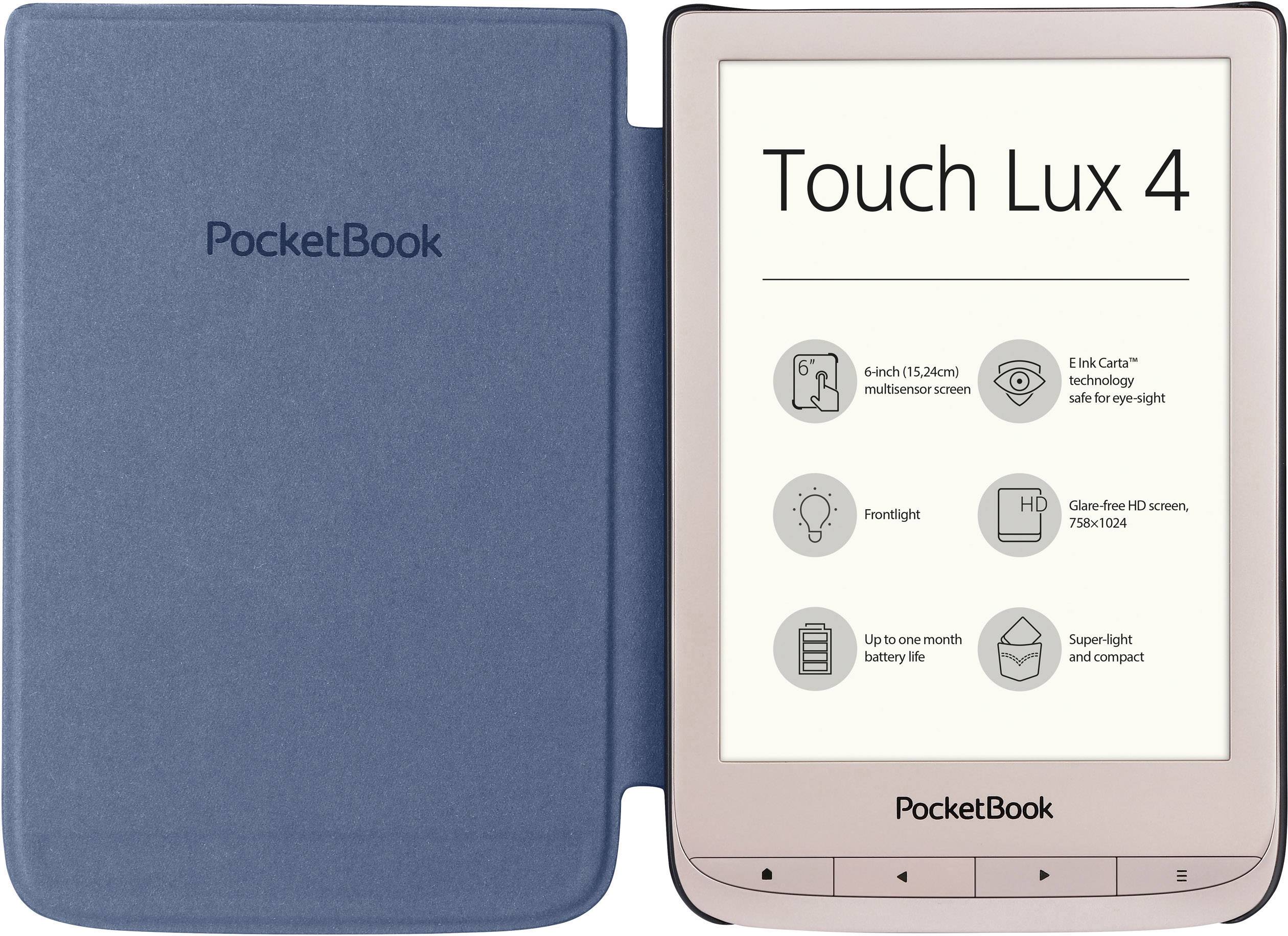 PocketBook Touch Lux 4 Limited Edition Gold inklusive Cover (Geschenkbox) eBook-Reader 15.2 cm (6.0 Zoll) Gold (matt)