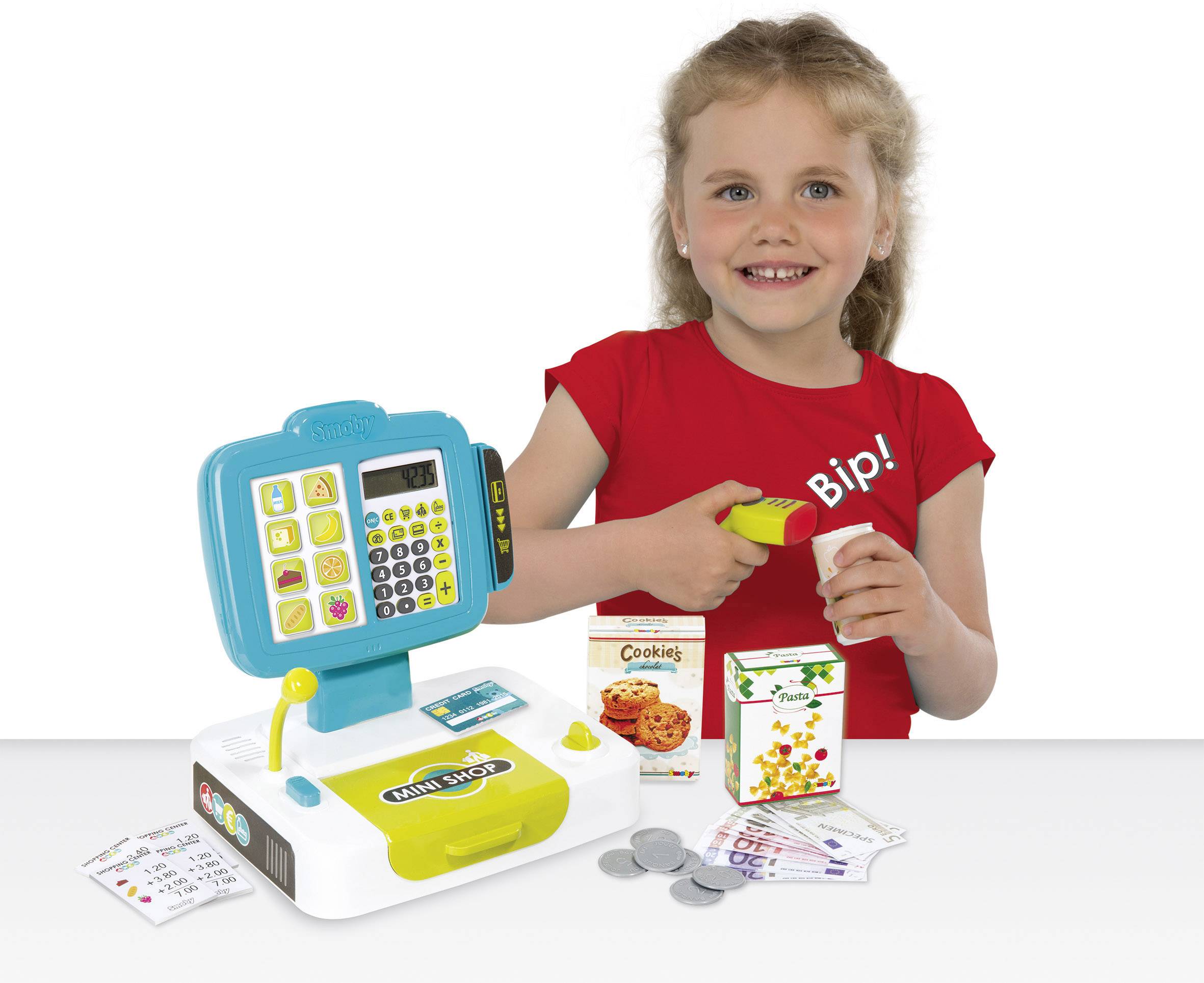 Smoby Elektronische Supermarktkasse türkis
