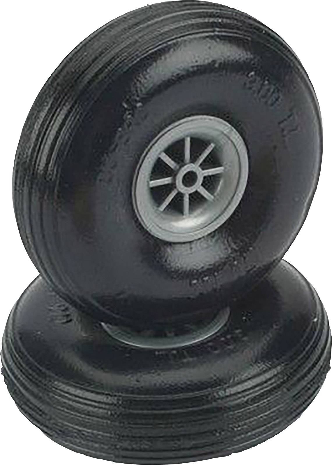 DU-BRO Modellflugzeug Schaumgummireifen mit Kunststofffelge, mit Profil 57mm 2St.