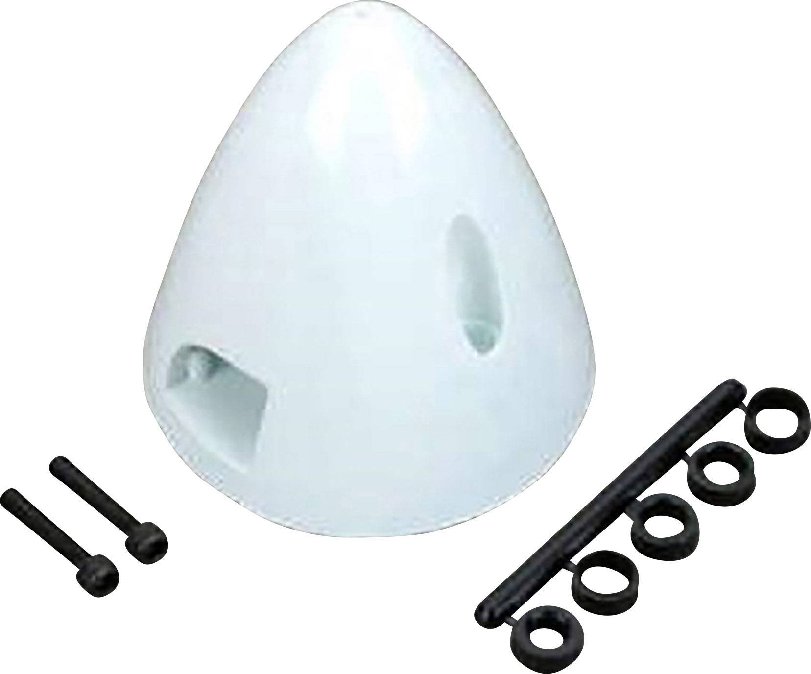 DU-BRO Spinner mit Kühllüftöffnung Kunststoff Produktabmessung, Ø: 57mm Weiß