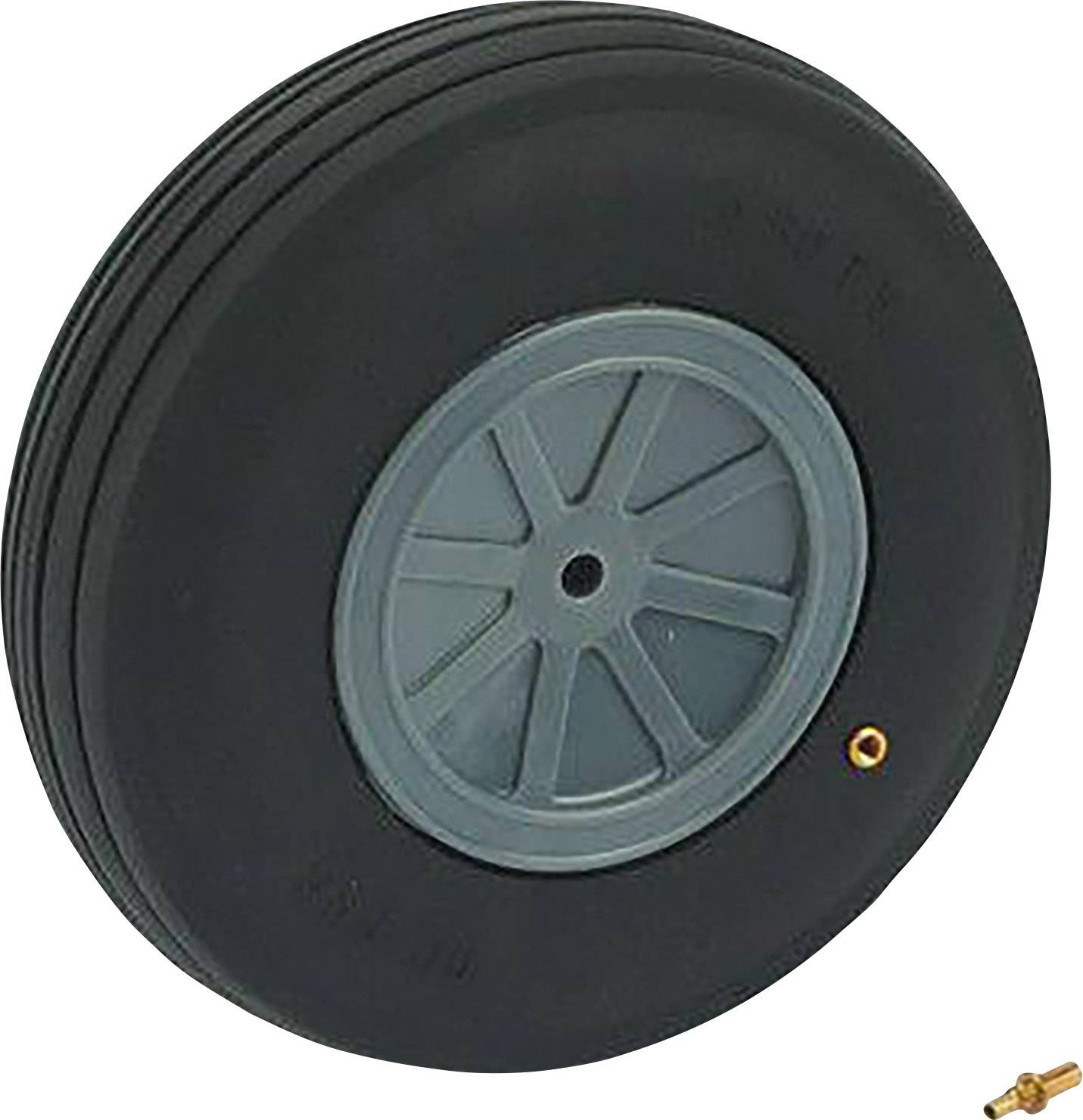 DU-BRO Modellflugzeug Schaumgummireifen mit Kunststofffelge, mit Profil 95mm 1St.