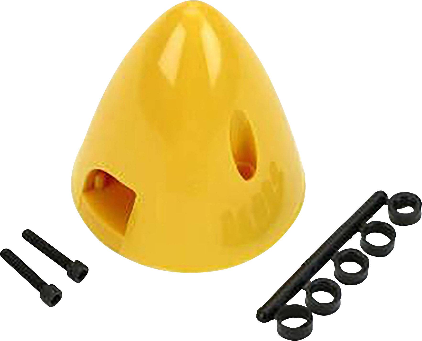 DU-BRO Spinner mit Kühllüftöffnung Kunststoff Produktabmessung, Ø: 70mm Gelb