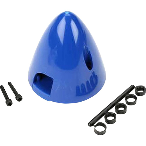 DU-BRO Spinner mit Kühllüftöffnung Kunststoff Produktabmessung, Ø: 38mm Blau