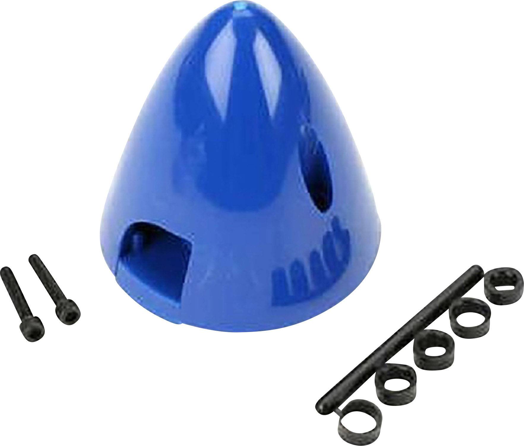 DU-BRO Spinner mit Kühllüftöffnung Kunststoff Produktabmessung, Ø: 38mm Blau