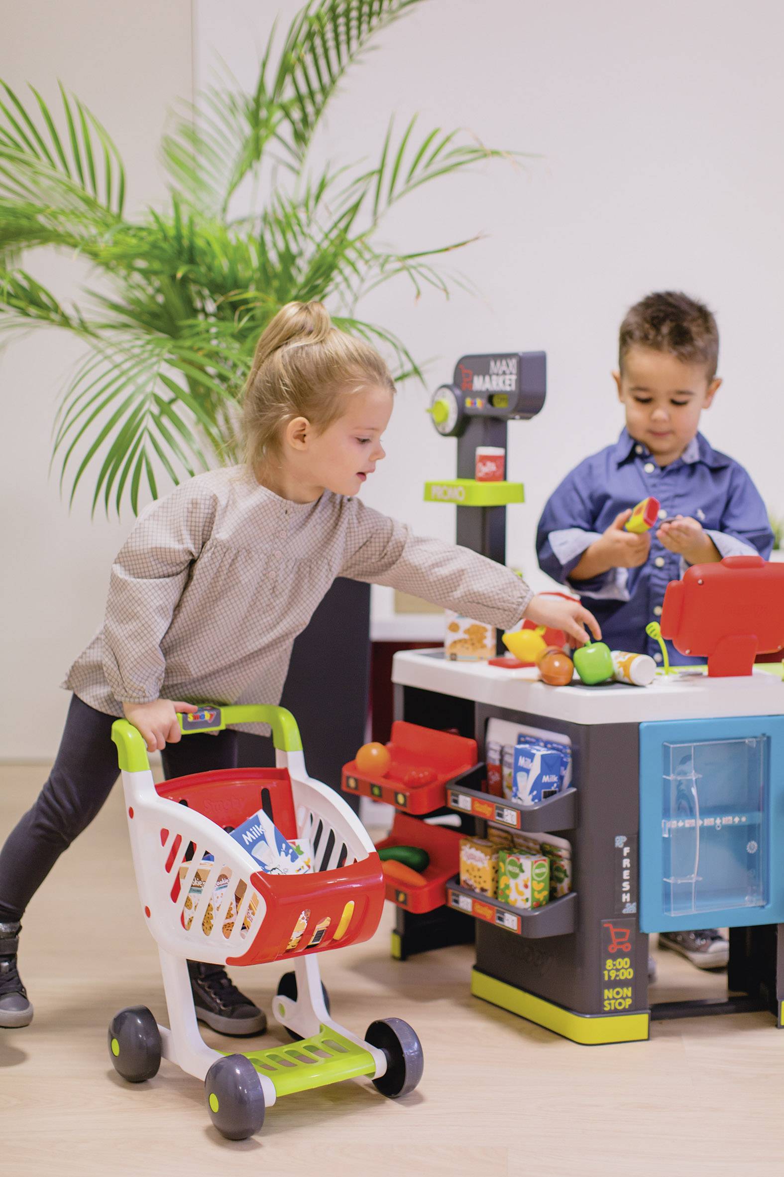 Smoby Maxi-Supermarkt mit Einkaufswagen