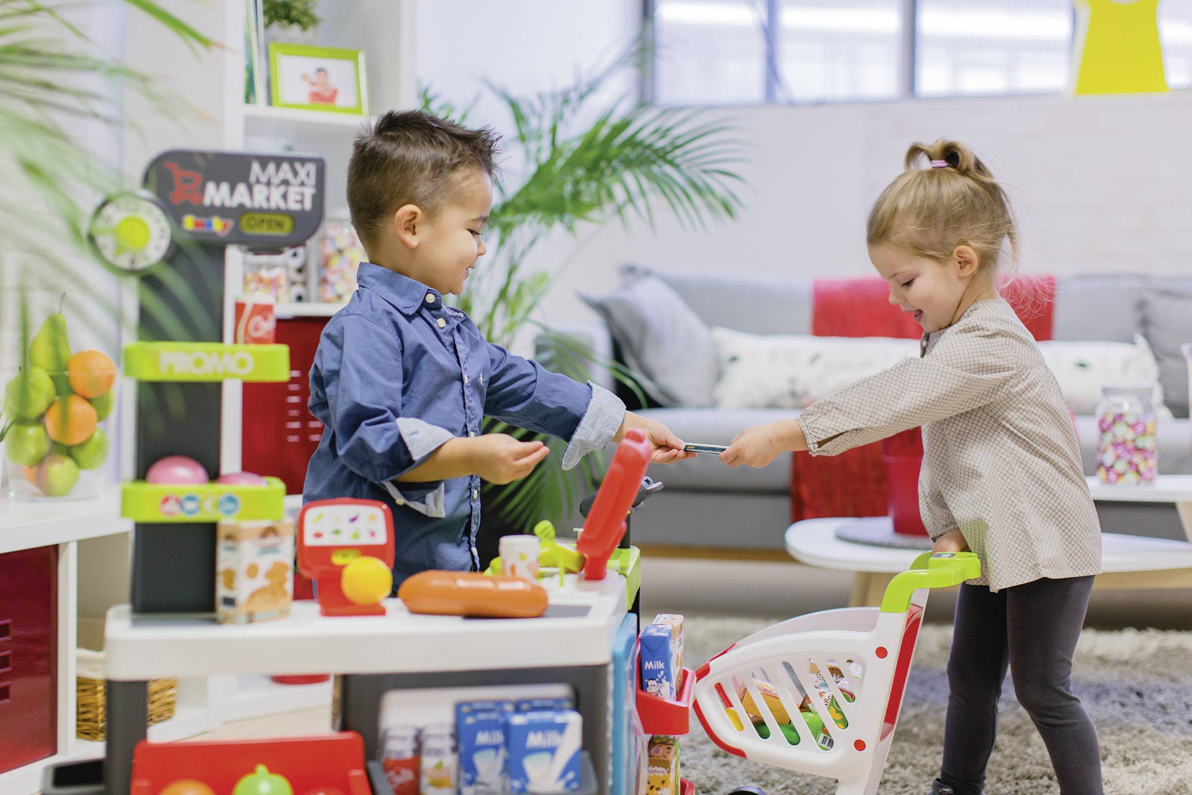 Smoby Maxi-Supermarkt mit Einkaufswagen