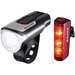 Sigma Bike light set AURA 80 FL / Blaze Set LED (monochrome) rechargeable Black