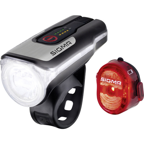 Sigma Bike light set AURA 80 / Nugget Set LED (monochrome) rechargeable Black