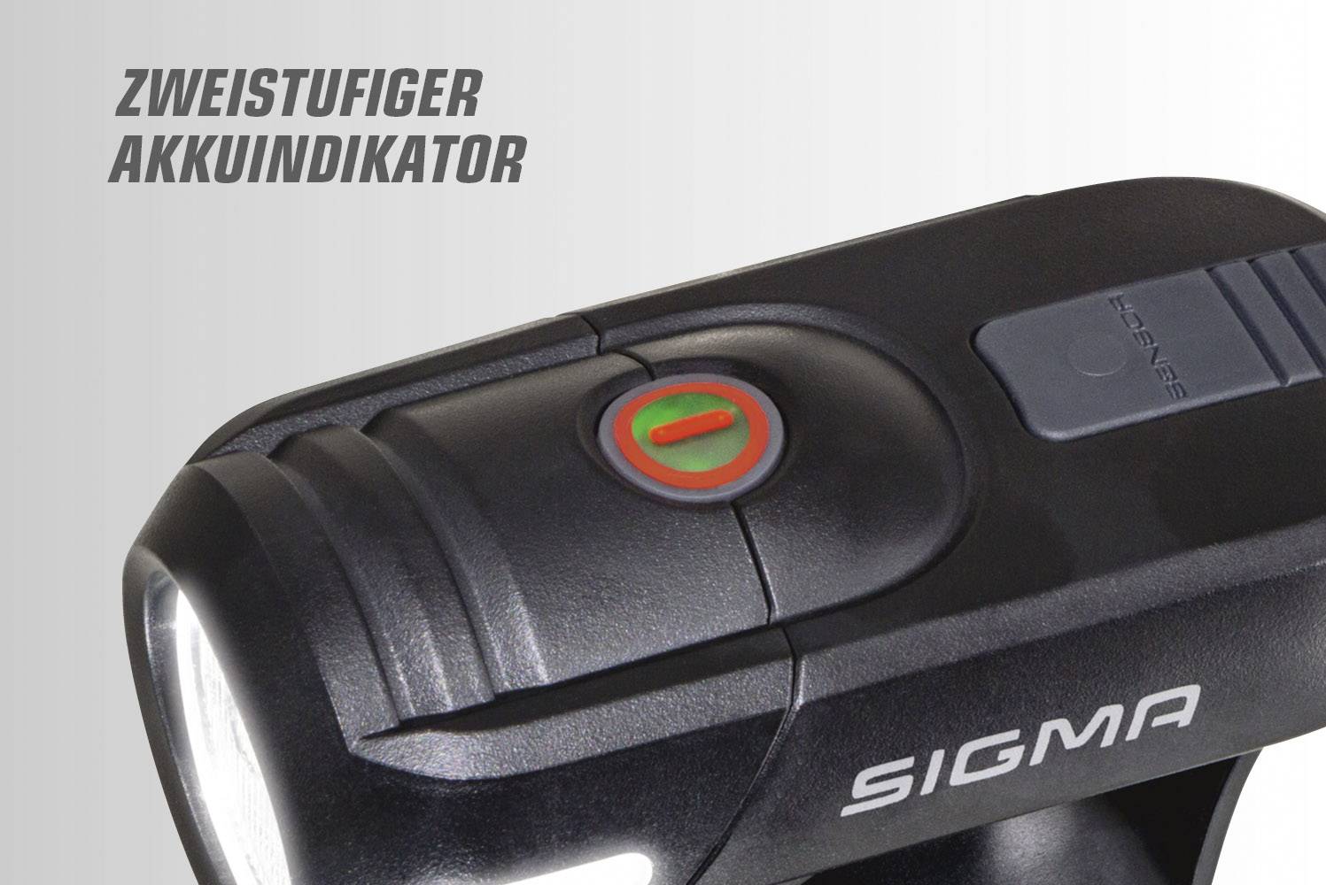 Sigma Fahrradbeleuchtung Set AURA 45 / Nugget Set LED akkubetrieben Schwarz