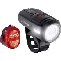 Sigma Fahrradbeleuchtung Set AURA 45 / Nugget Set LED akkubetrieben Schwarz Sigma Fahrradbeleuchtung Set AURA 45 / Nugget Set LED akkubetrieben Schwarz