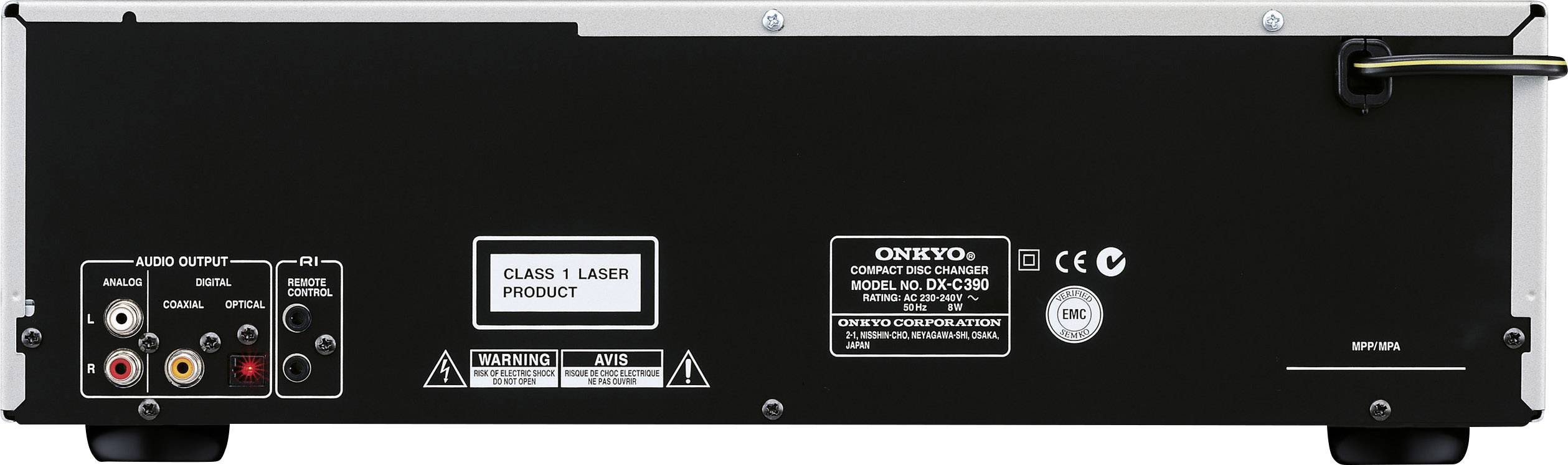 Onkyo DX-C390-S CD-Player Silber