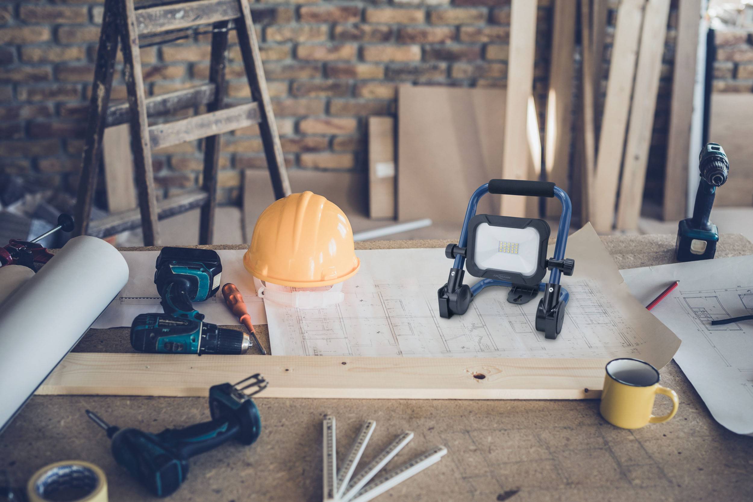 Ansmann FL800R Baustrahler 10 W 800 lm Neutralweiß 1600-0274