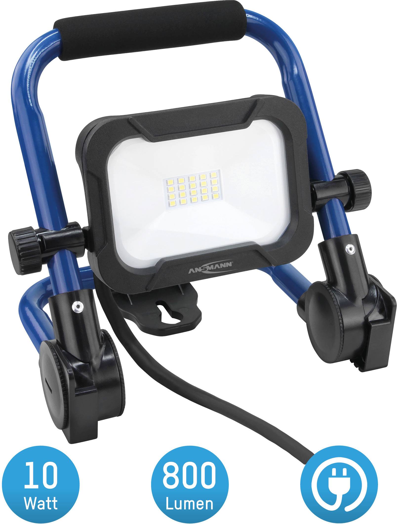 Ansmann FL800AC Baustrahler EEK F (A - G) 10 W 800 lm Neutralweiß 1600-0277