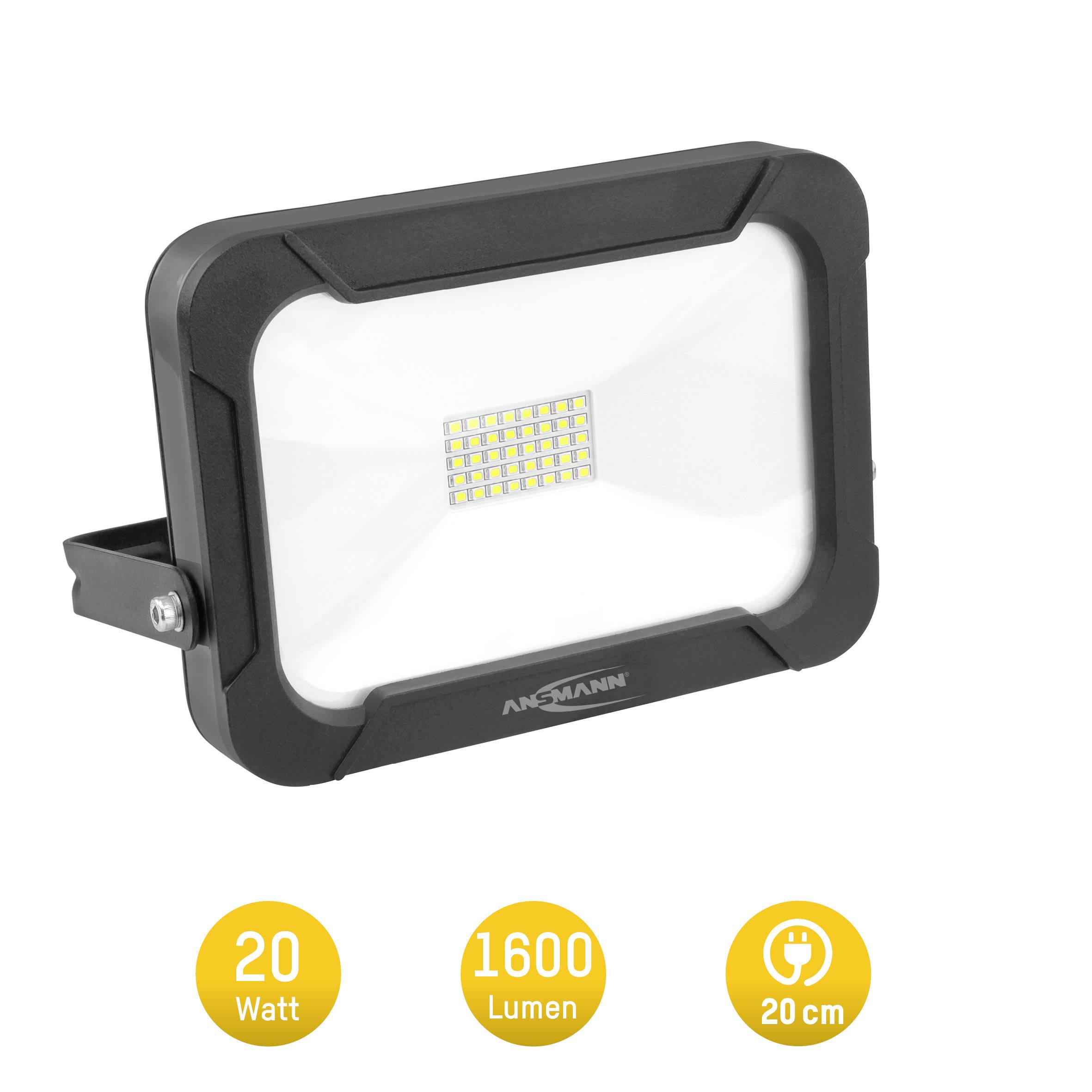 Ansmann WFL1600 1600-0281 LED-Wandstrahler EEK: F (A - G) 20 W Leuchtfarben: Neutralweiß