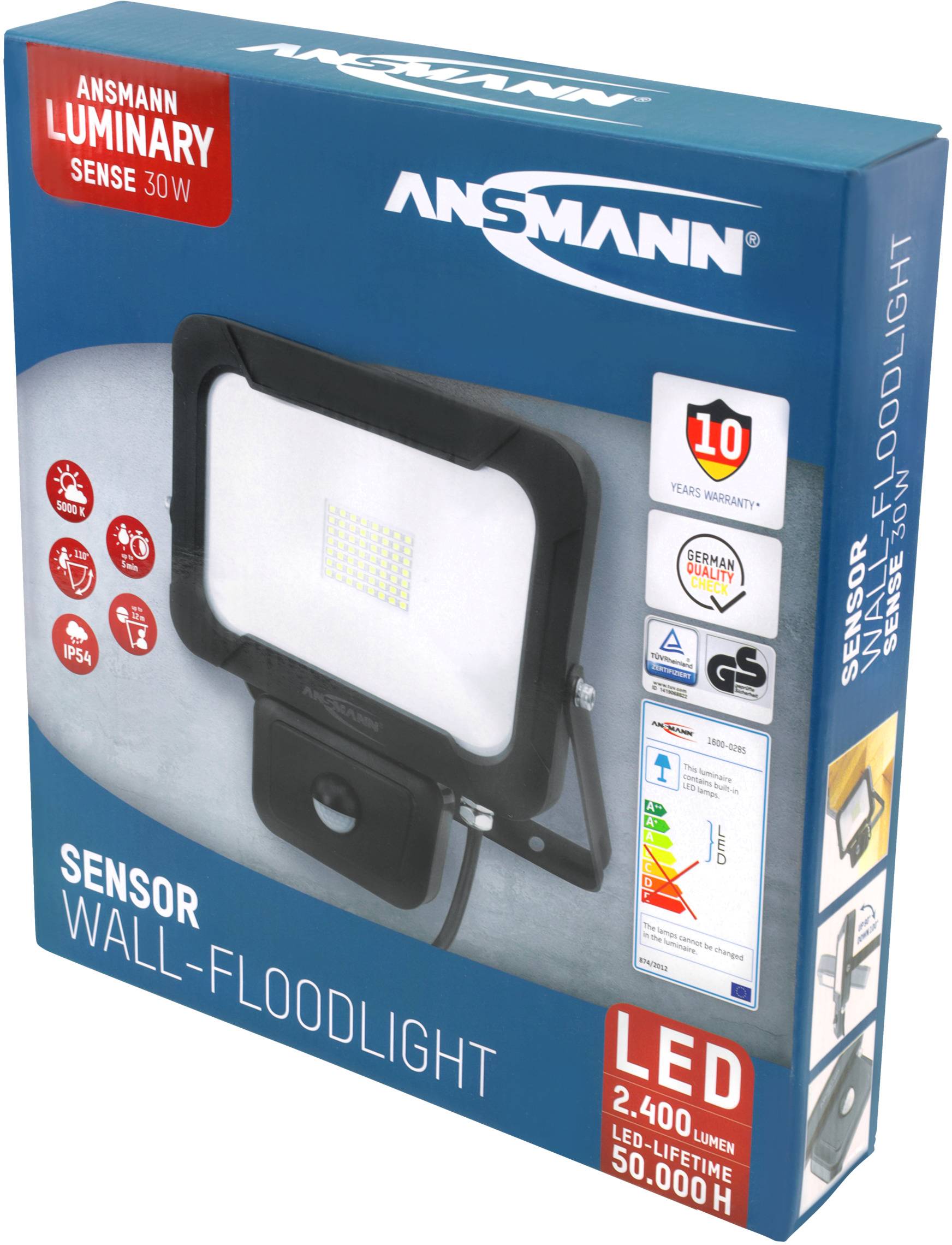 Ansmann WFL2400S 1600-0285 LED-Wandstrahler EEK: F (A - G) 30 W Leuchtfarben: Neutralweiß
