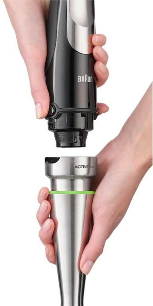 Braun MQ9047 Stabmixer 1000W Schwarz-Silber