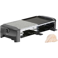 Princess Gourmet and Stone Grill Raclette 8Pfännchen Schwarz Princess Gourmet and Stone Grill Raclette 8Pfännchen Schwarz