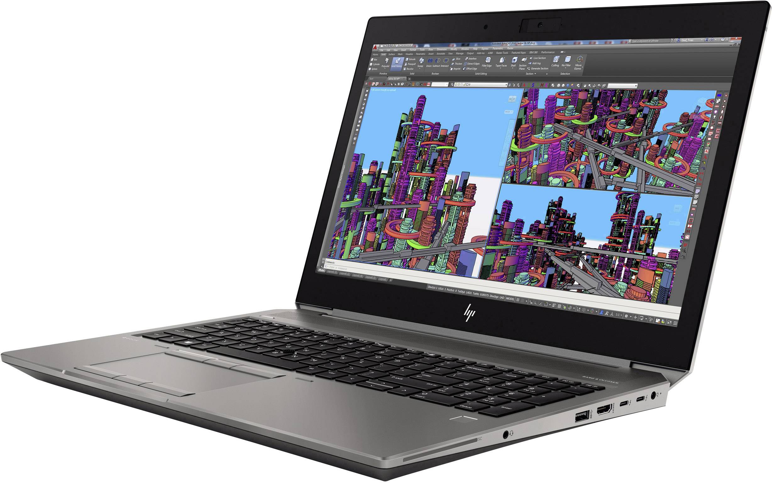 HP ZBook 15 G5 39.6cm (15.6 Zoll) Workstation, Notebook Intel Core i7 i7-8850H 32GB 512GB SSD Nvidia Quadro P2000 Windows® 10 Pro