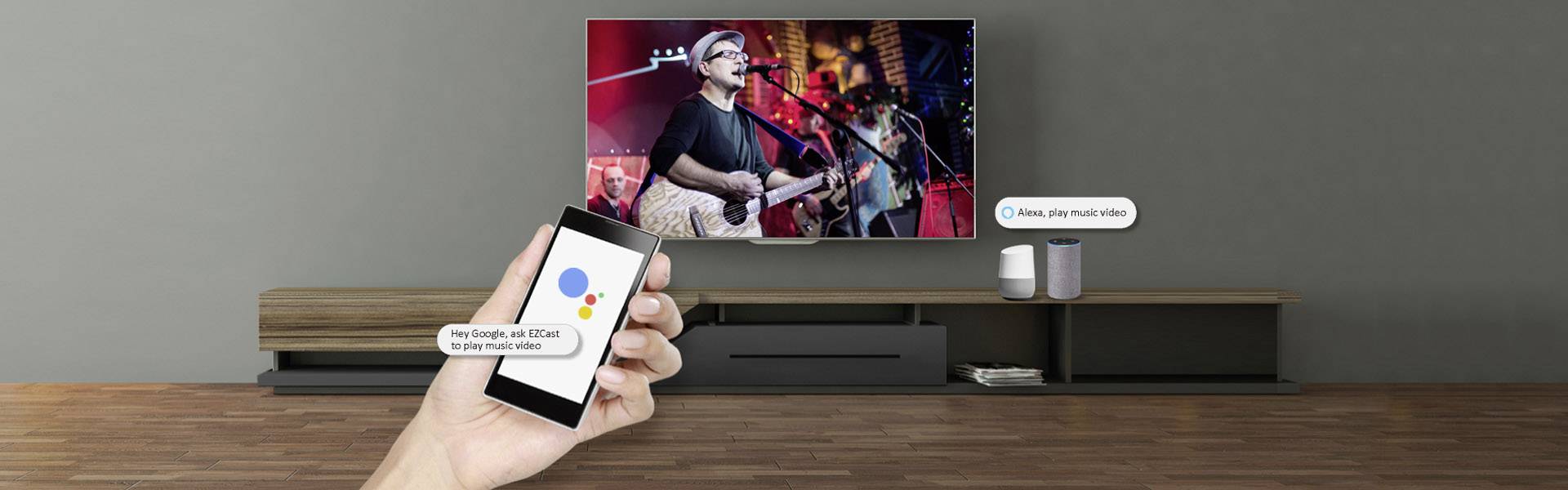 EZCast MagicEther Streaming Mediaplayer AirPlay, DLNA, mit Amazon Alexa steuerbar, mit Google Home steuerbar