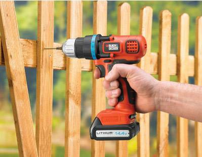 Black & Decker EGBL14KB-QW Akku-Bohrschrauber 14.4V 1.5Ah Li-Ion inkl. 2. Akku, inkl. Koffer