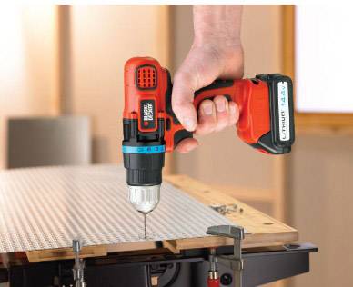 Black & Decker EGBL14KB-QW Akku-Bohrschrauber 14.4V 1.5Ah Li-Ion inkl. 2. Akku, inkl. Koffer