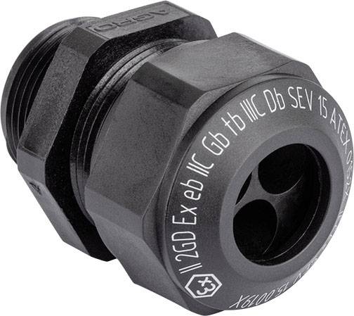 Kaiser Elektro EX1540.25.3.090-25 Kabelverschraubung M25 Kunststoff Schwarz 25 St.