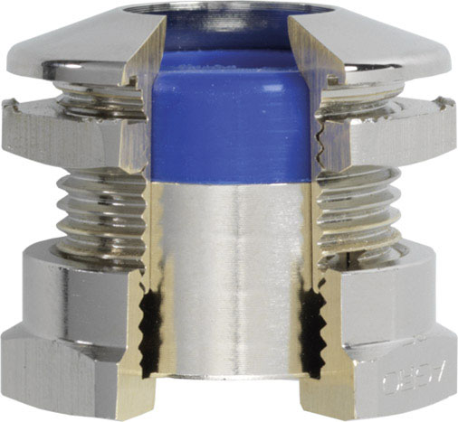 Kaiser Elektro Kabelverschraubung M16 Metall Blau 25 St.