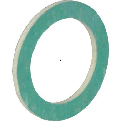 Ein grüner Ring mit einer weißen Kante, schwebt vor einem weißen Hintergrund.