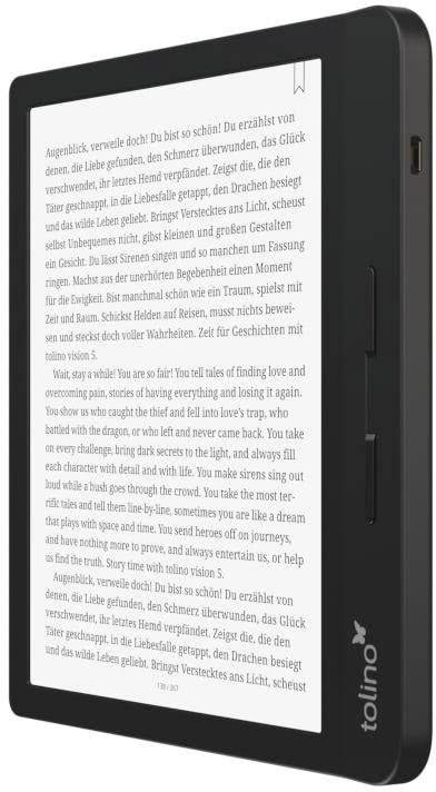 Tolino vision 5 eBook-Reader 17.8 cm (7 Zoll) Schwarz