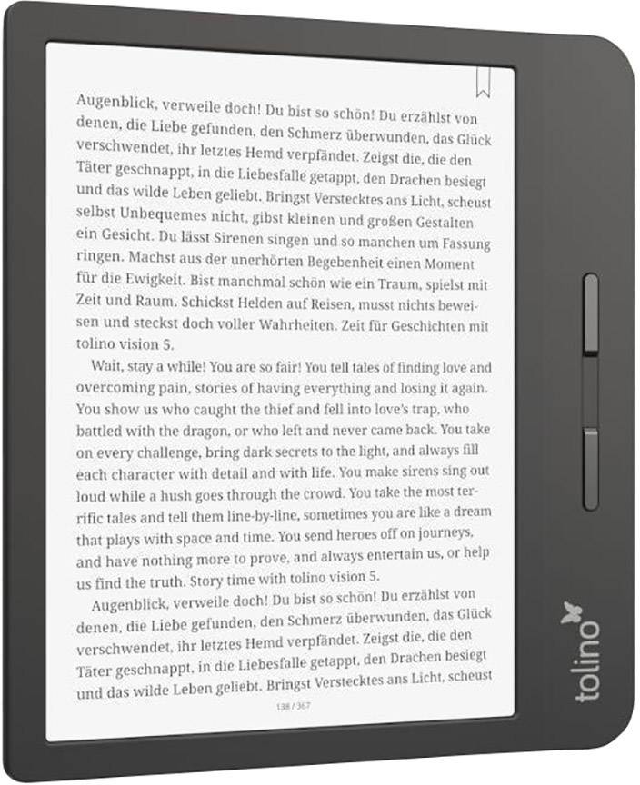 Tolino vision 5 eBook-Reader 17.8 cm (7 Zoll) Schwarz