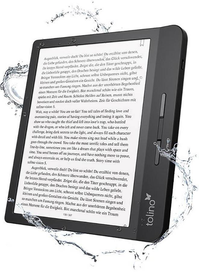Tolino vision 5 eBook-Reader 17.8 cm (7 Zoll) Schwarz