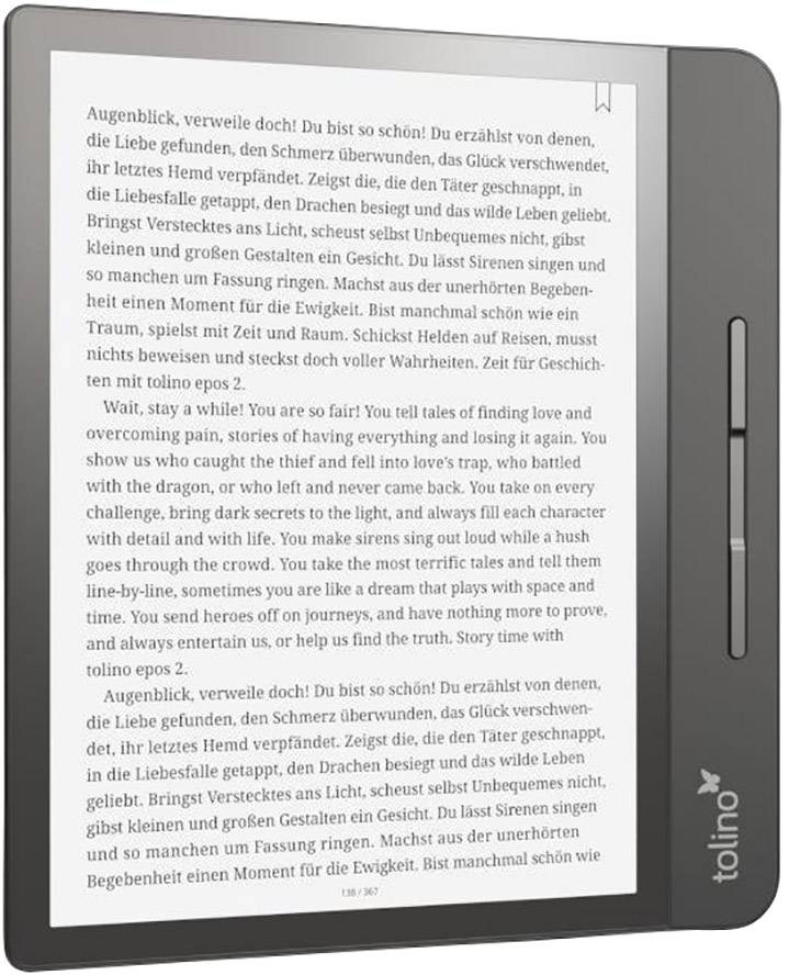 Tolino epos 2 eBook-Reader 20.3 cm (8 Zoll) Schwarz