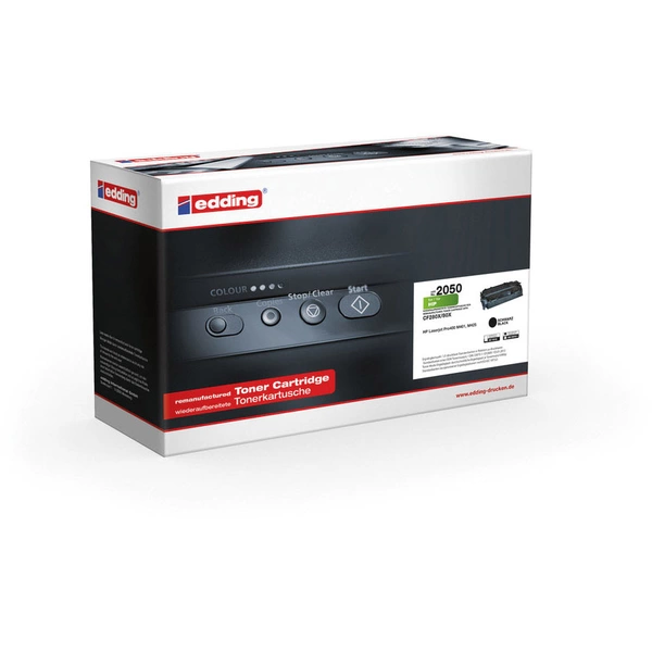 Edding Toner ersetzt HP 80X, CF280X Schwarz 6900 Seiten Kompatibel Tonerkassette Edding Toner ersetzt HP 80X, CF280X Schwarz 6900 Seiten Kompatibel Tonerkassette