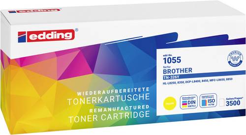 Edding Toner ersetzt Brother TN-326Y Kompatibel Gelb 3500 Seiten EDD-1055 18-1055
