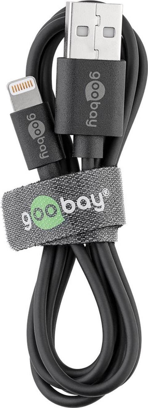Goobay Apple Lightning Ladeset 1 A USB Ladegerät 5 W USB 2.0 Buchse A Schwarz Steckdose
