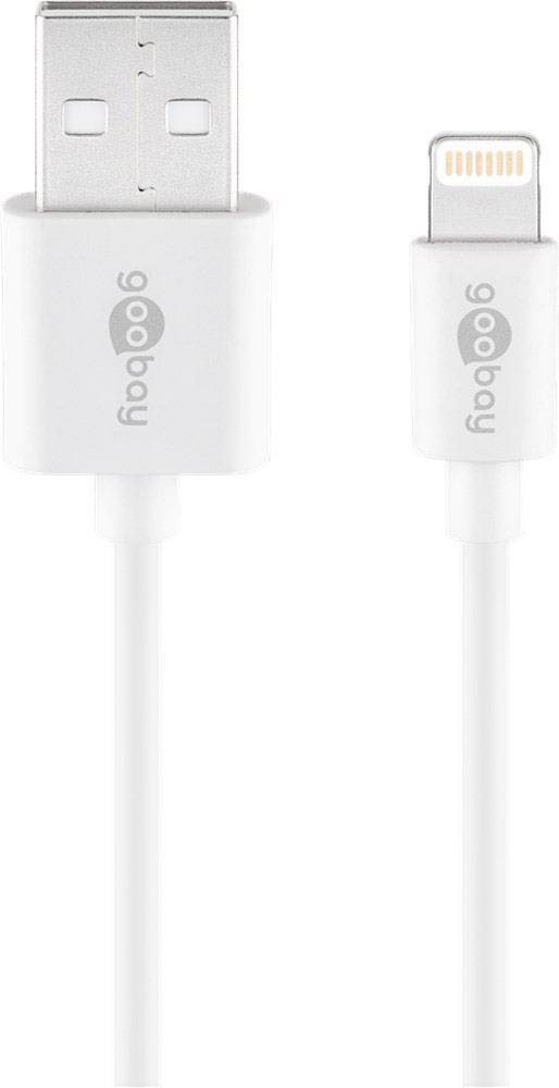 Goobay Apple Lightning Dual Ladeset 2,4 A USB Ladegerät 12 W USB 2.0 Buchse A, USB 2.0 Buchse A Weiß Steckdose