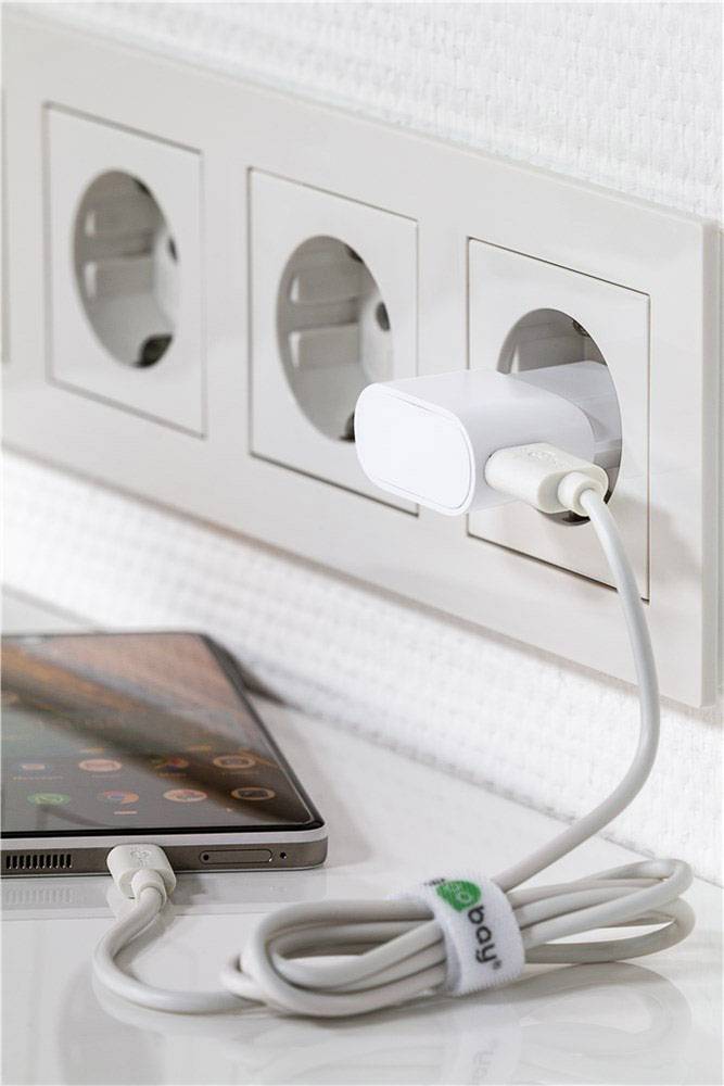 Goobay Micro USB-Ladeset 1 A USB Ladegerät 5 W USB 2.0 Buchse A Weiß Steckdose