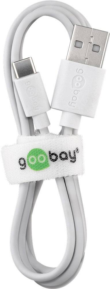 Goobay USB-C™ Ladeset 1 A USB Ladegerät 5 W USB 2.0 Buchse A Weiß Steckdose