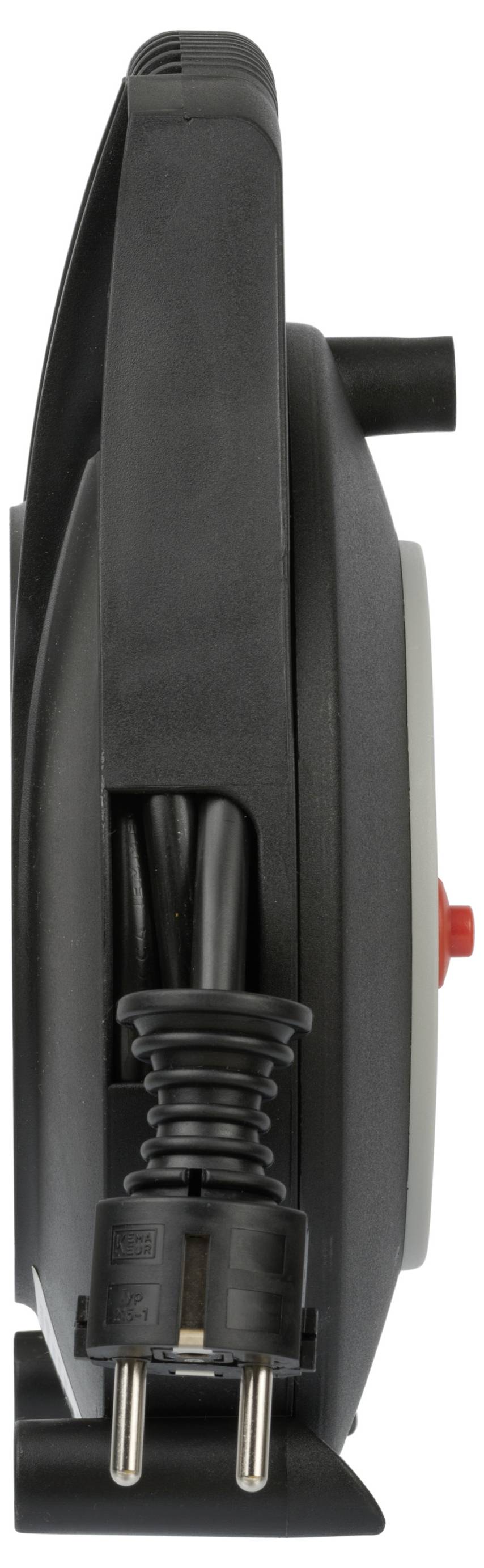 Brennenstuhl 1092200 Kabeltrommel 5.00m Schwarz Schutzkontakt-Stecker